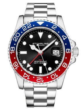 Stührling Meridian Pepsi Quartz 42mm Diver